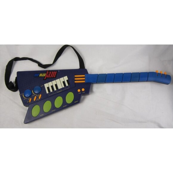 Vintage Radioshack Purple & Blue One Man Jam Electronic Toy Guitar MGA - Works - Picture 1 of 9
